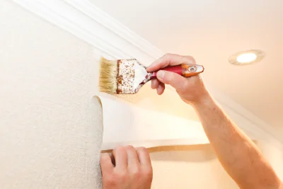 Pose de papier peint à Eslettes — revêtements muraux et toiles de verre